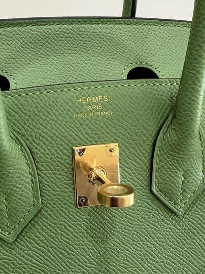 Hermès Birkin 25 Vert Avocado Epsom Leather with Gold Hardware