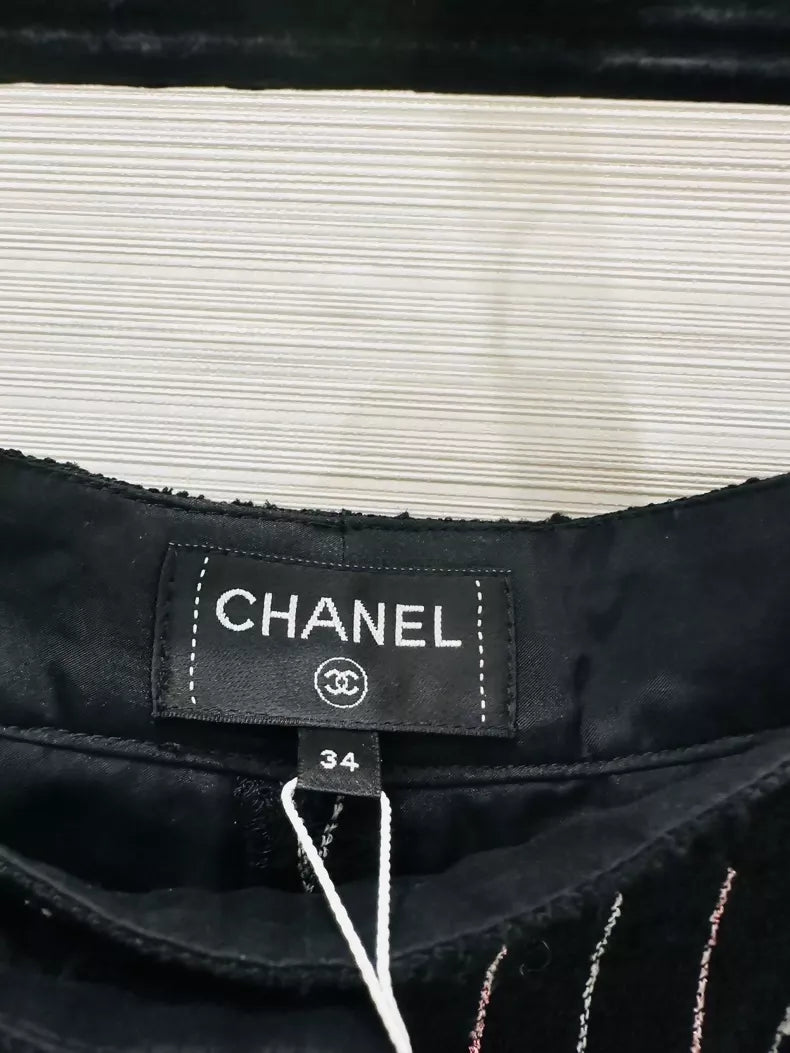Chanel striped tweed shorts