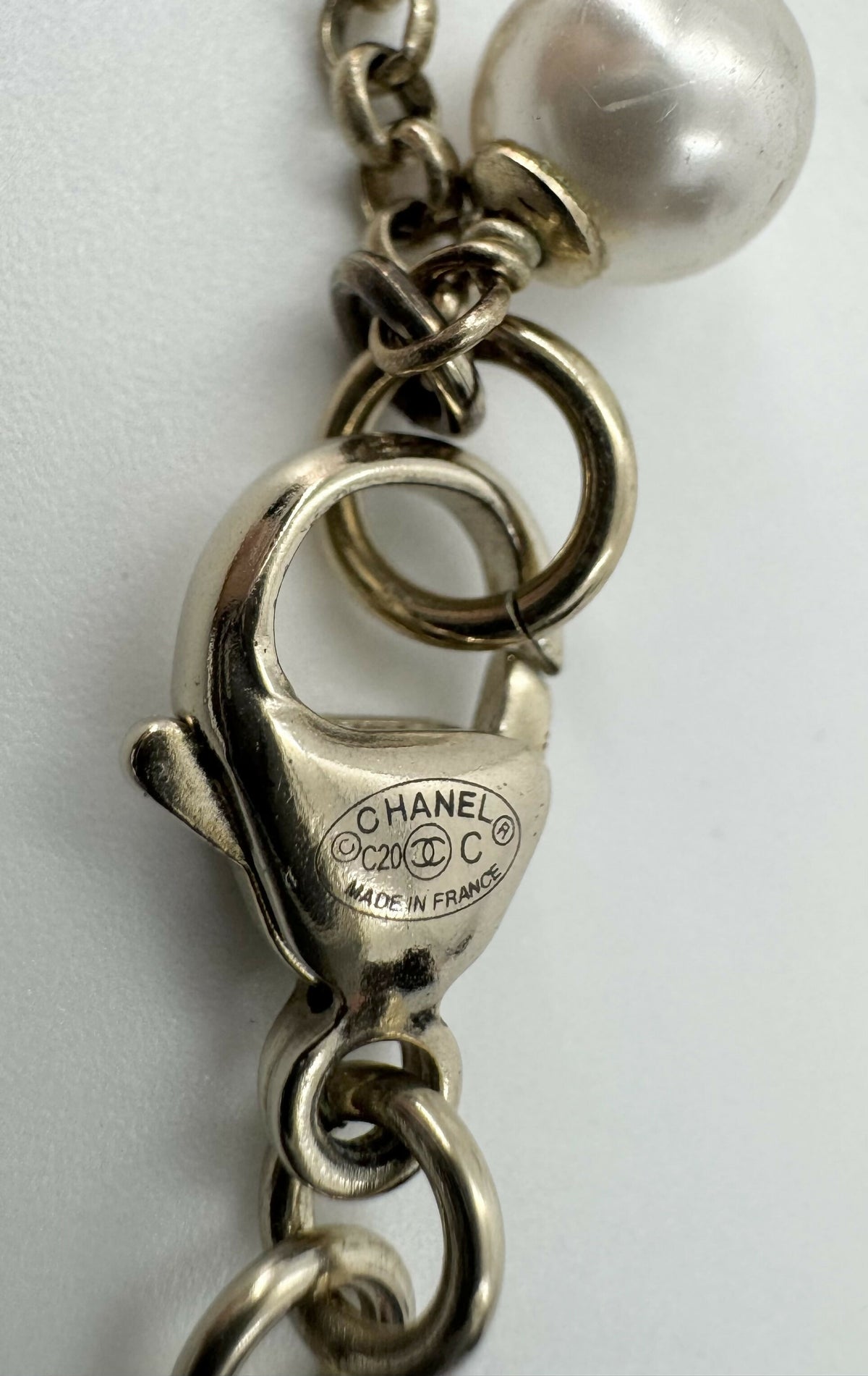 Chanel C20C Rhinestone limitation Pearl Purple Pink Blue Adjustable Necklace