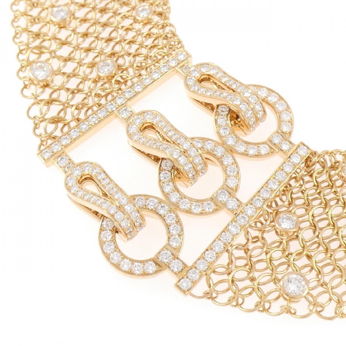 Rare Cartier Diamond Gold chain Necklace