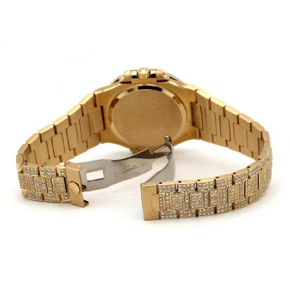 Rare Patek Philippe Nautilus YG/3D 3R Bracelet D 3800/108J-001 YG Automatic