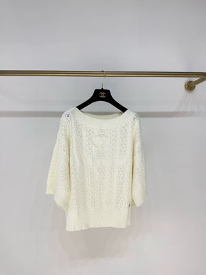 Chanel 24m coco beach knit top