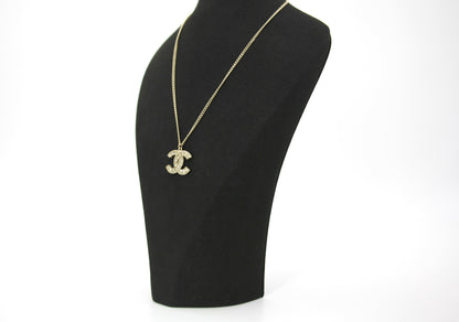 Chanel F16V Rhinestone Classic CC Double-Sided Chain Adjustable Clasp Necklace