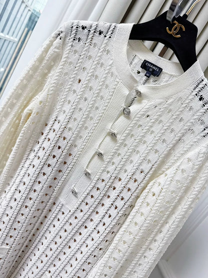 Chanel 23A Métiers d'Art ecru dress