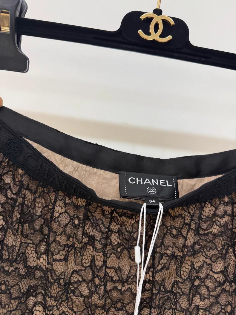 Chanel 25B lace skirt/evening dress