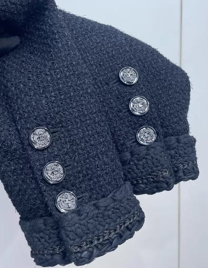 Chanel black tweed jacket