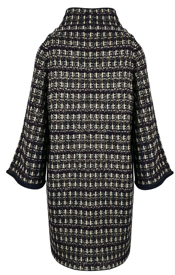 Chanel 11A Paris-Byzance Tweed Long Coat FR 44