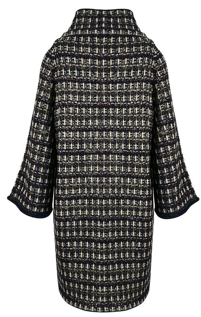 Chanel 11A Paris-Byzance Tweed Long Coat FR 44