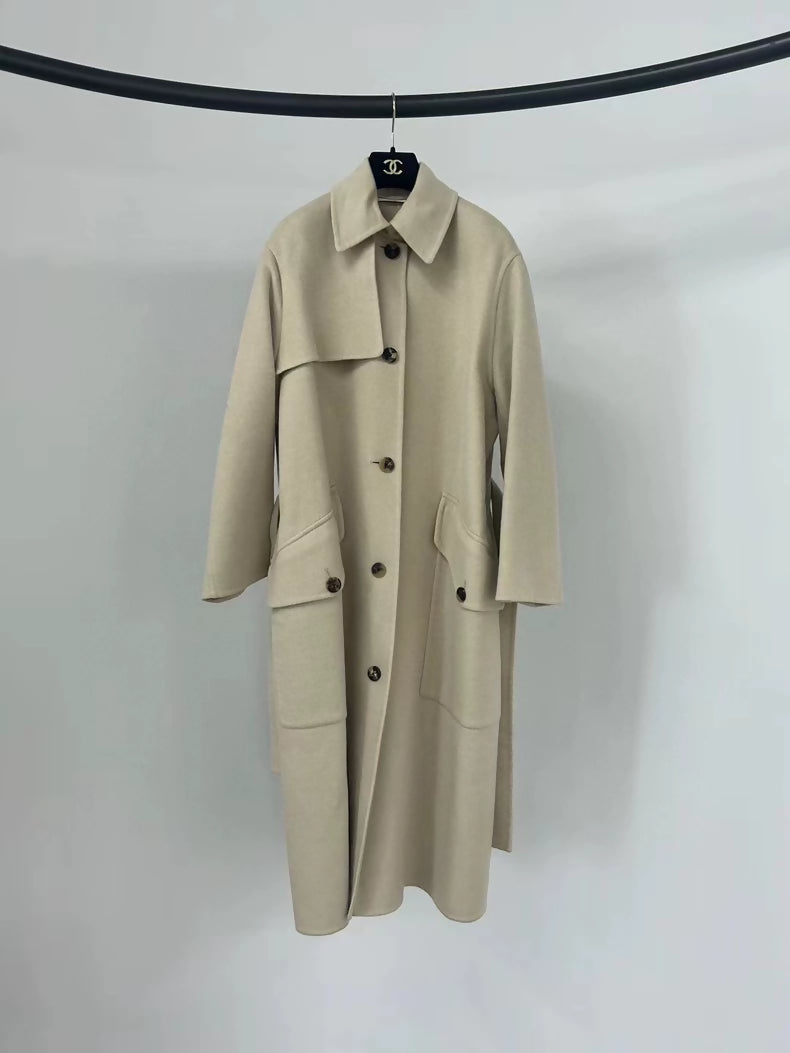 Hermes apricot cashmere coat