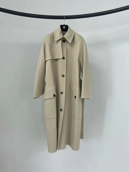 Hermes apricot cashmere coat