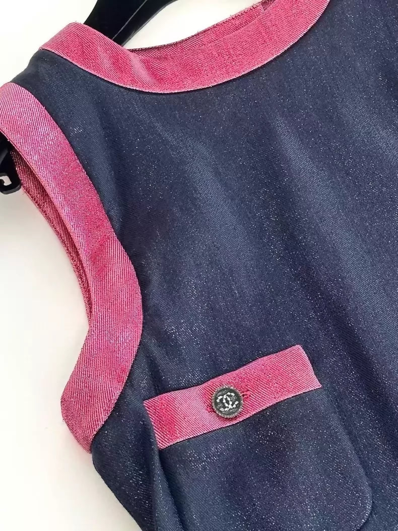 Chanel 22K Blue and Pink top