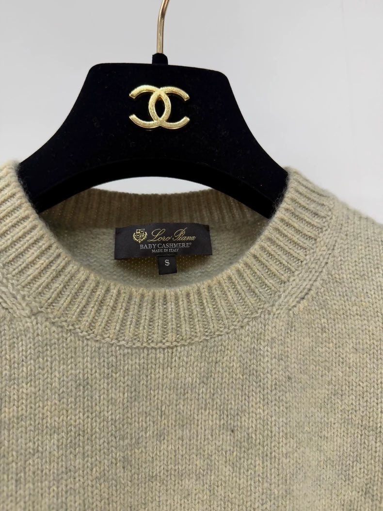 Loro Piana 100% Baby Cashmere Green Sweater
