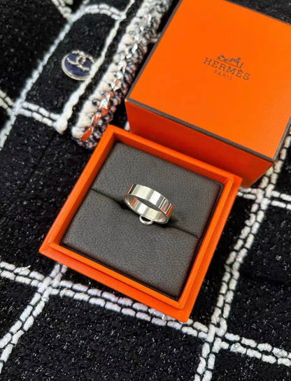 Hermes silver ring