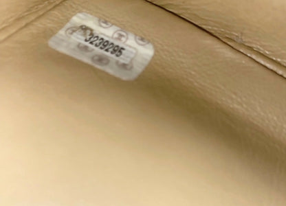 Chanel Vintage 24K CC Beige Lambskin Classic Timeless Tote Bag