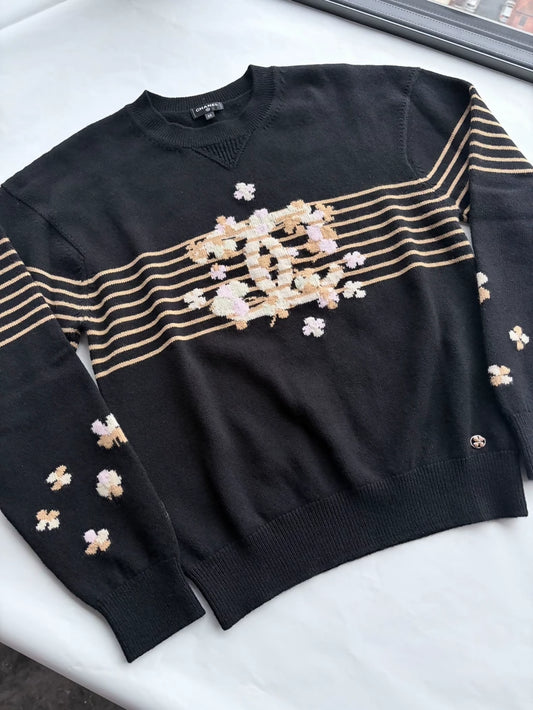 Chanel 24p Floral Cashmere Sweater