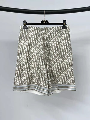 Dior monogram silk shorts