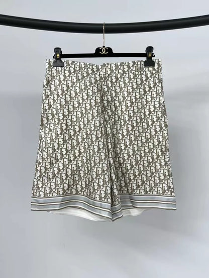Dior monogram silk shorts