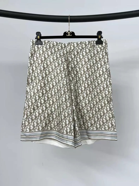 Dior monogram silk shorts