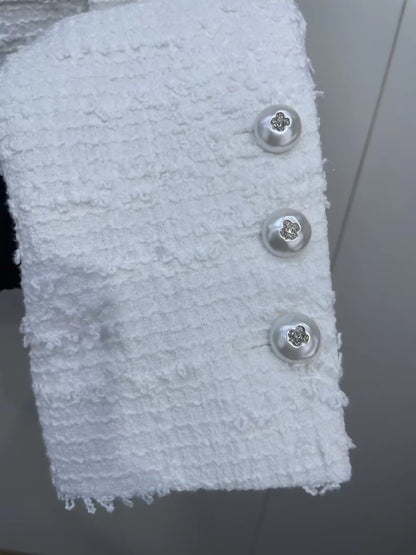 Chanel 25P Pearl-trimmed Tweed Jacket