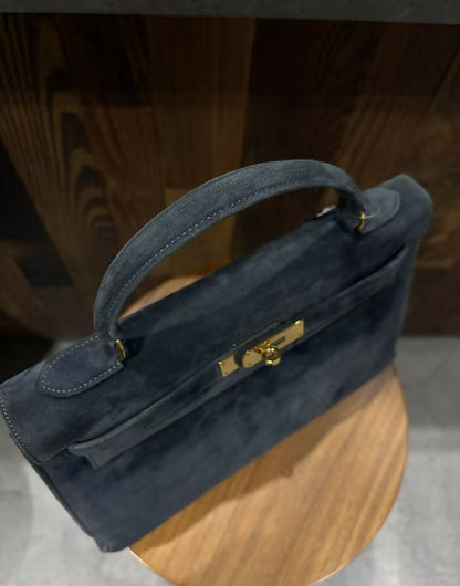 Hermes vintage Kelly 32 doblis blue