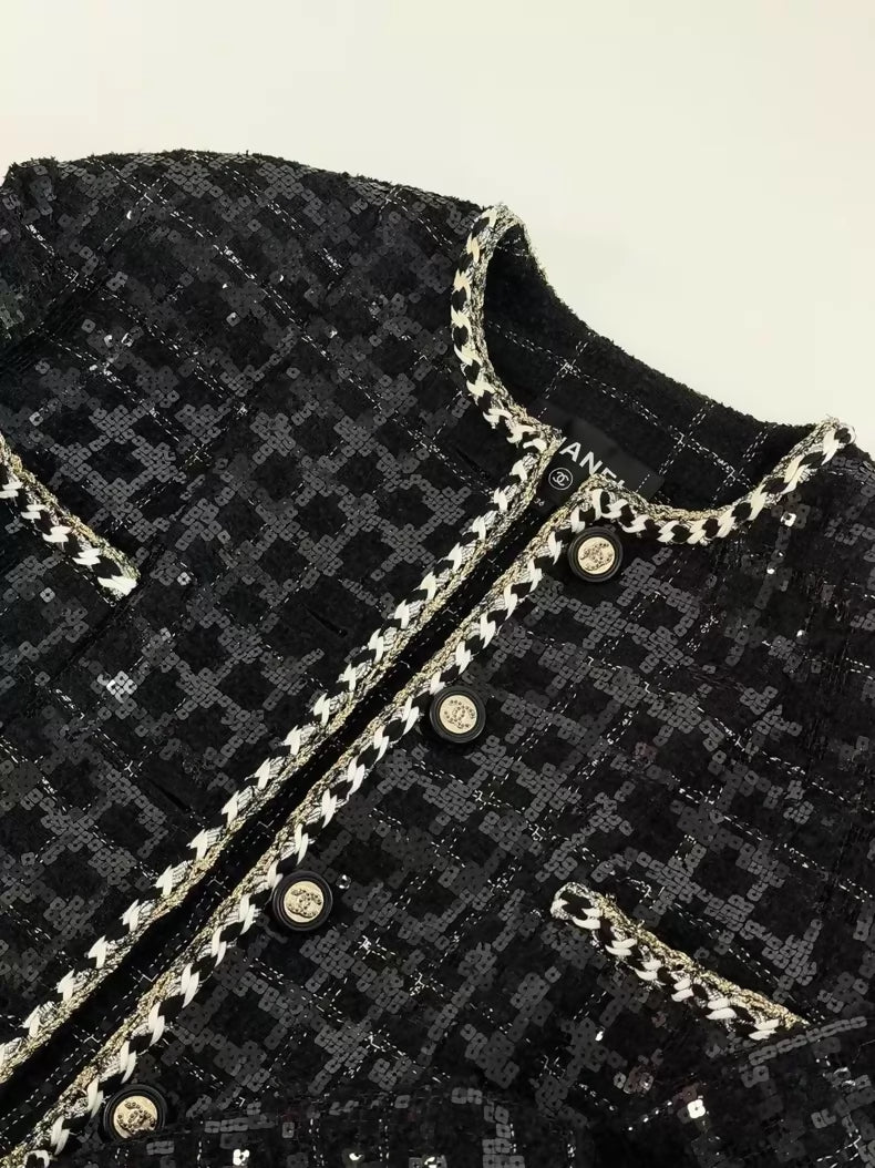 Chanel 21S Black and White Jacket