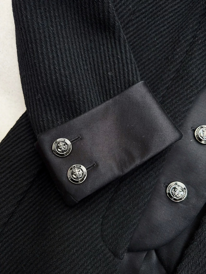 Chanel 18A black long coat