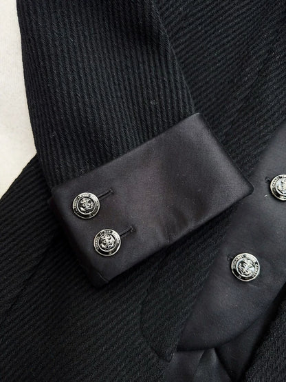 Chanel 18A black long coat