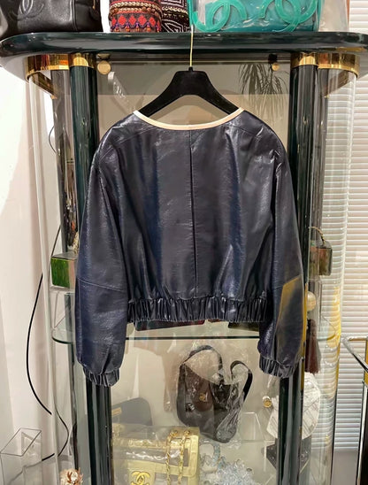 Chanel 2019 black Leather Jacket