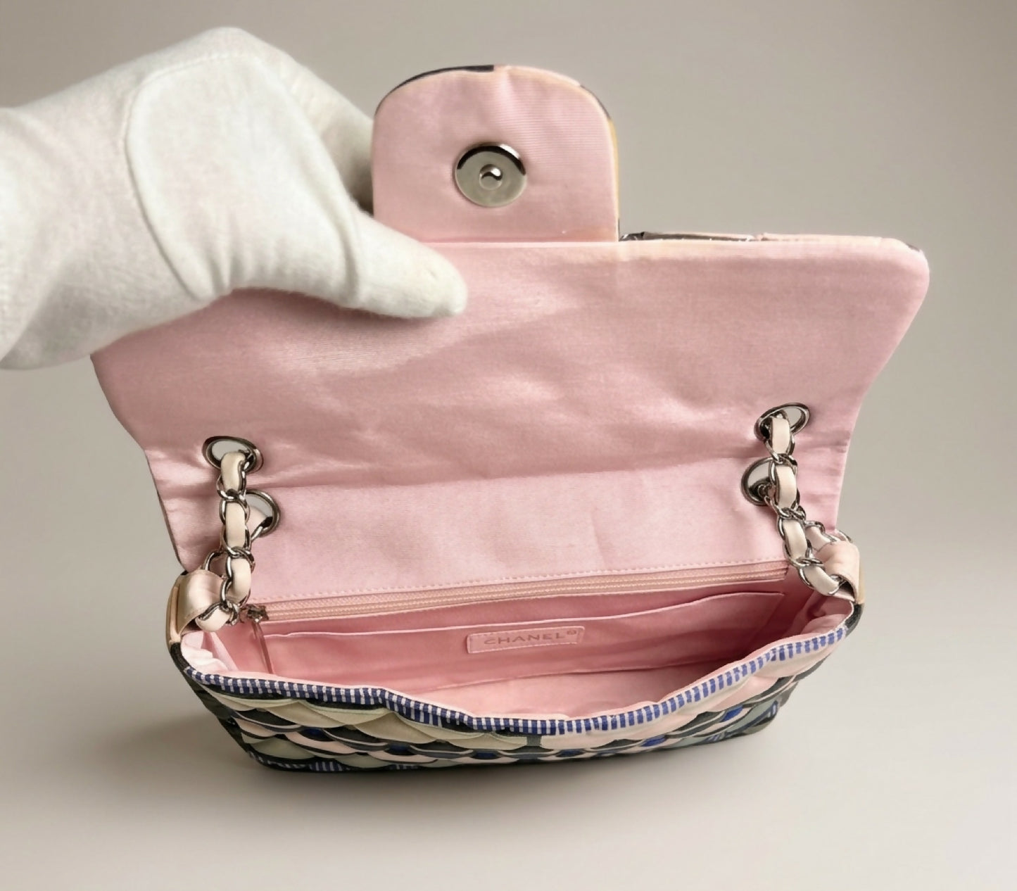 Chanel 09C Ocean Drive Pink Heart Small Classic Single Flap Bag