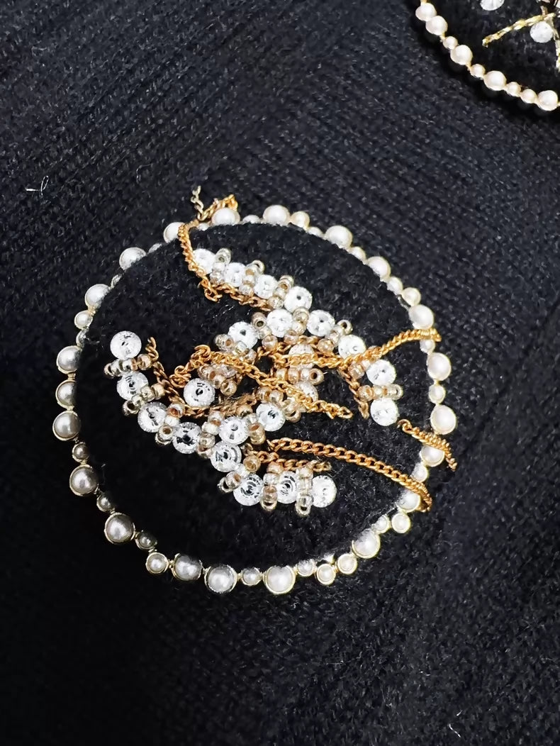 Chanel 22A  jewel-button cardigan