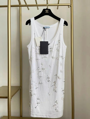 prada stretch jersey dress Prada Striped Cotton Jersey Mini Polo Dress