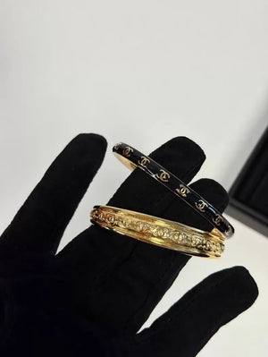 Chanel 25A  CC Logo Gold Bracelet