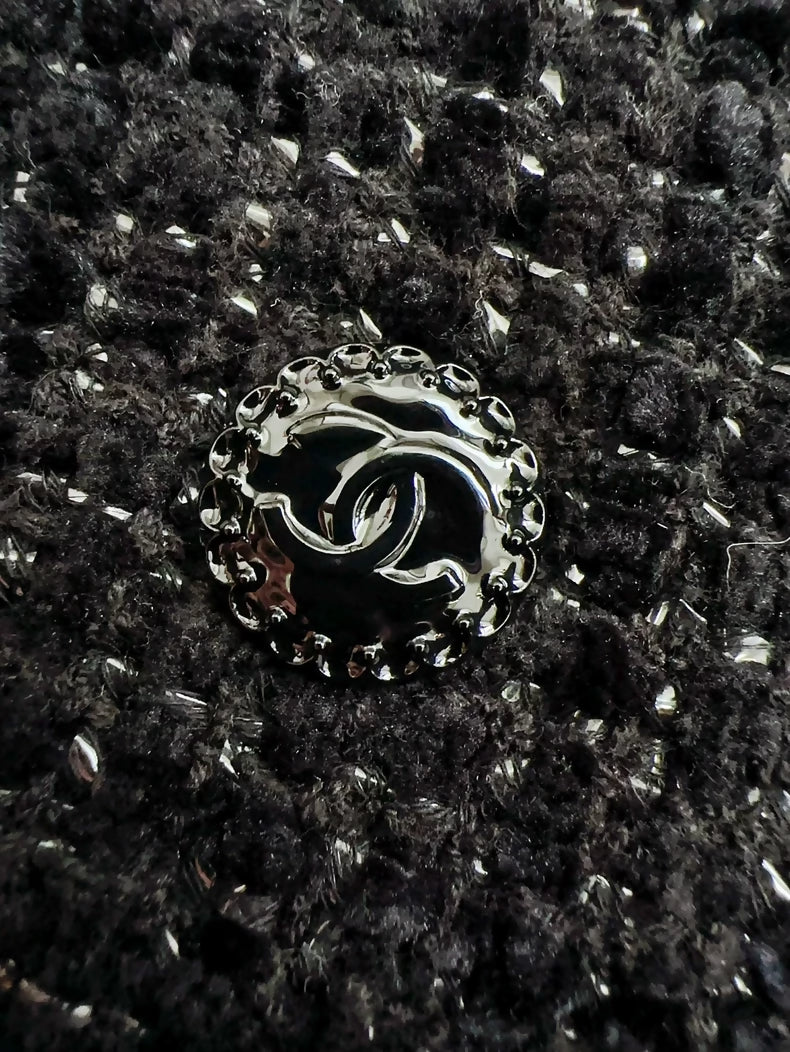 Chanel 22B Black Tweed Jacket