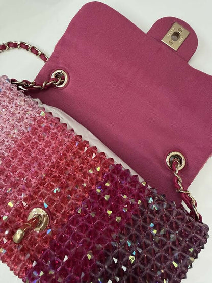 Chanel Beaded Ombre Mini Flap Bag from S/S 2020