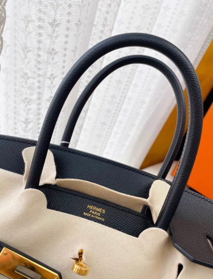 Hermès Birkin 30 Black Epsom Gold Hardware