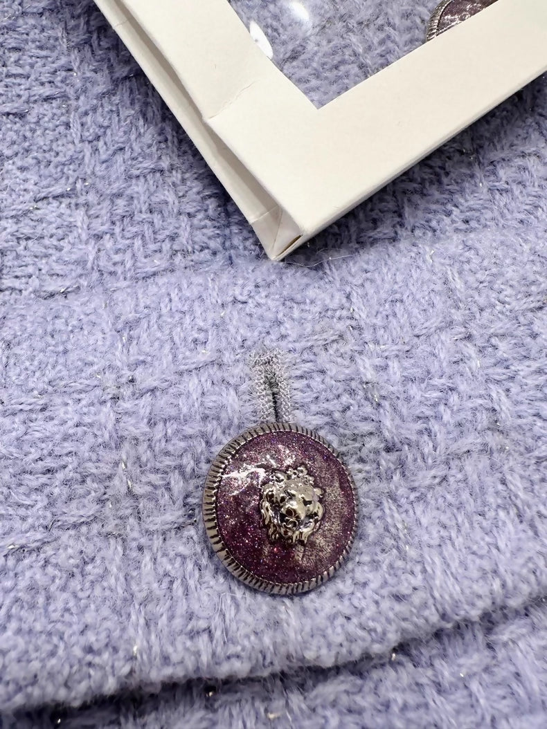 Chanel 24A light purple tweed jacket