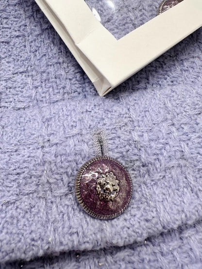 Chanel 24A light purple tweed jacket