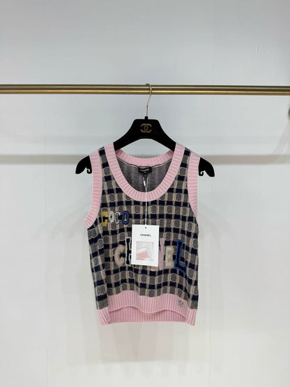 Chanel 21B Pink Cashmere Top