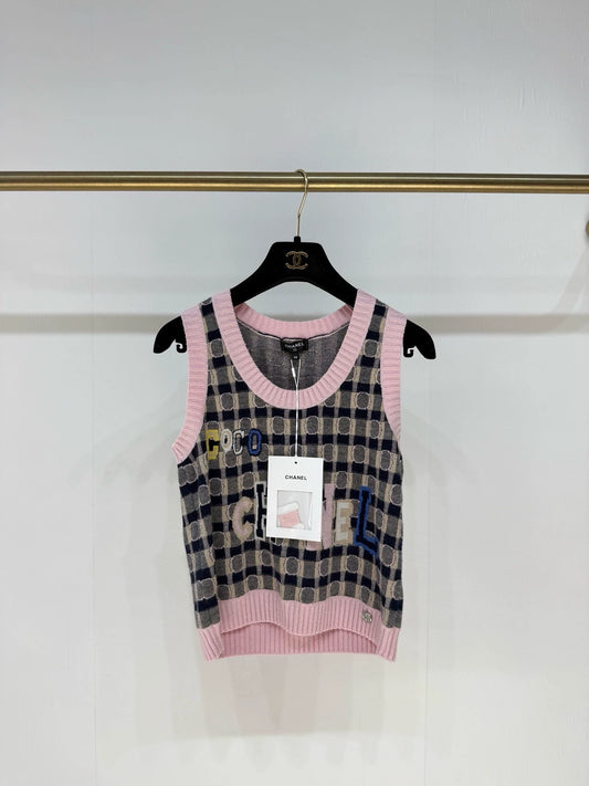 Chanel 21B Pink Cashmere Top