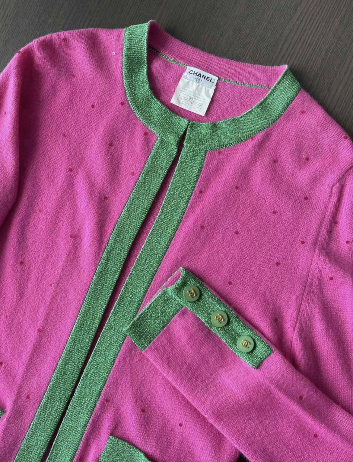 Chanel vintage rose red two-piece set fr38 rare model – Wararni.com
