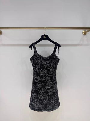 Chanel 22P Black Camellia Dress