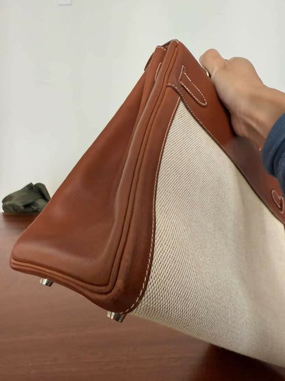 Hermes vintage Kelly 32 barenia x fabrics