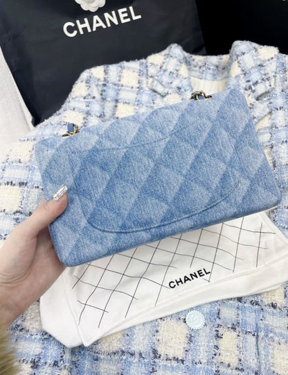 Chanel 22B denim Classic Flap Bag