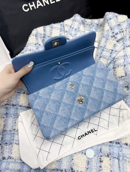 Chanel 22B denim Classic Flap Bag