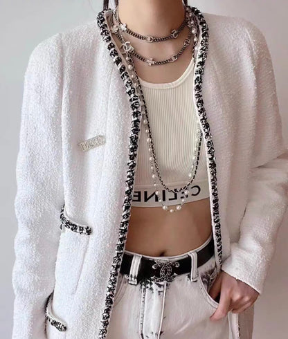 Chanel 22 white jacket