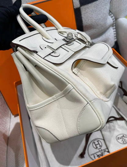 Hermes birkin 25 cream white cargo U stamp