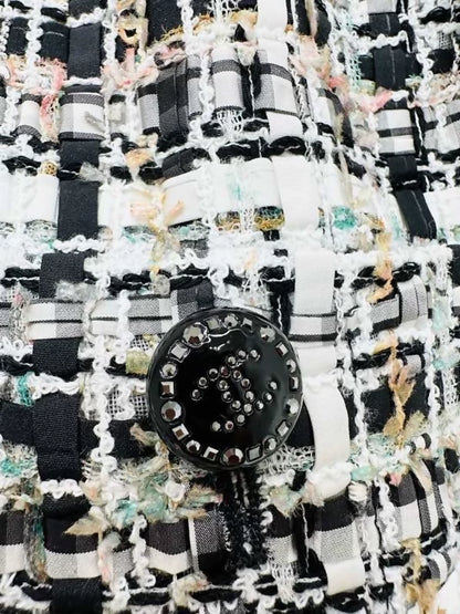 Chanel early spring woven fringed jacket