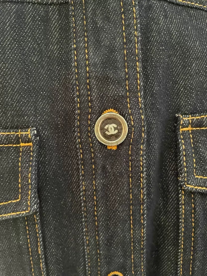 Chanel 25C Denim Vest can also be worn as a dress