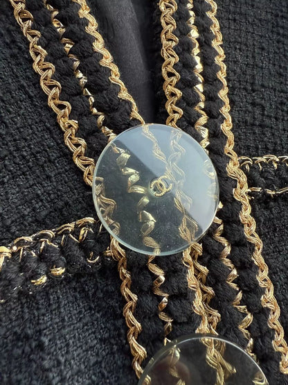 Chanel Metropolitan Black and Gold Jacket