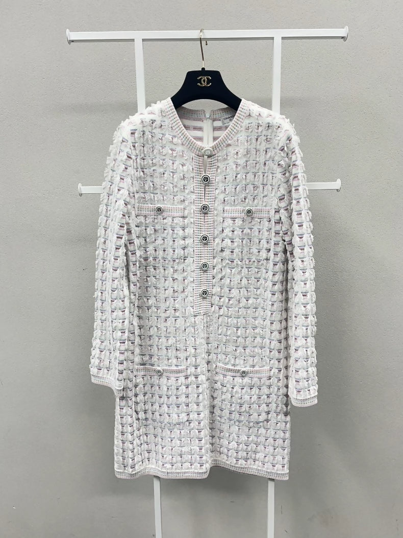 Chanel 19C white dress
